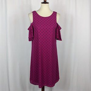 City Streets Pink Cold Shoulder Dress